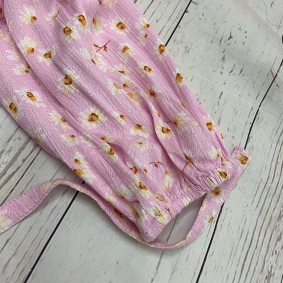 Small NWT Billabong Pink Wrap Dress with Long Bishop‎ Sleeves - Picture 9 of 16